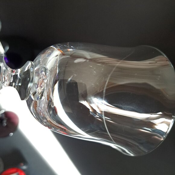 Royal Bavarian Crystal Wine Water Glass 6.5" Faceted Stemware Goblet Germany - Picture 9 of 14